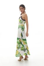 Yuli Satin Skirt (White lemons) - Image 4