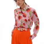 Areti Shirt (Pink roses)