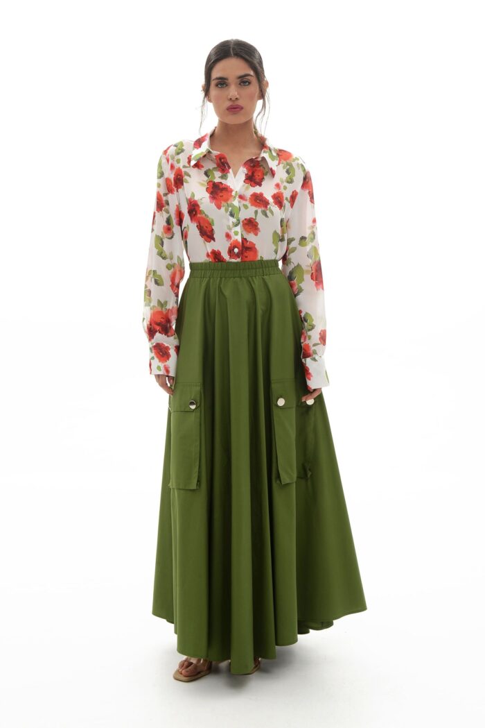 Areti Shirt (White roses) - Image 2