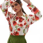 Areti Shirt (White roses)
