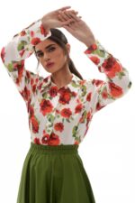 Areti Shirt (White roses)