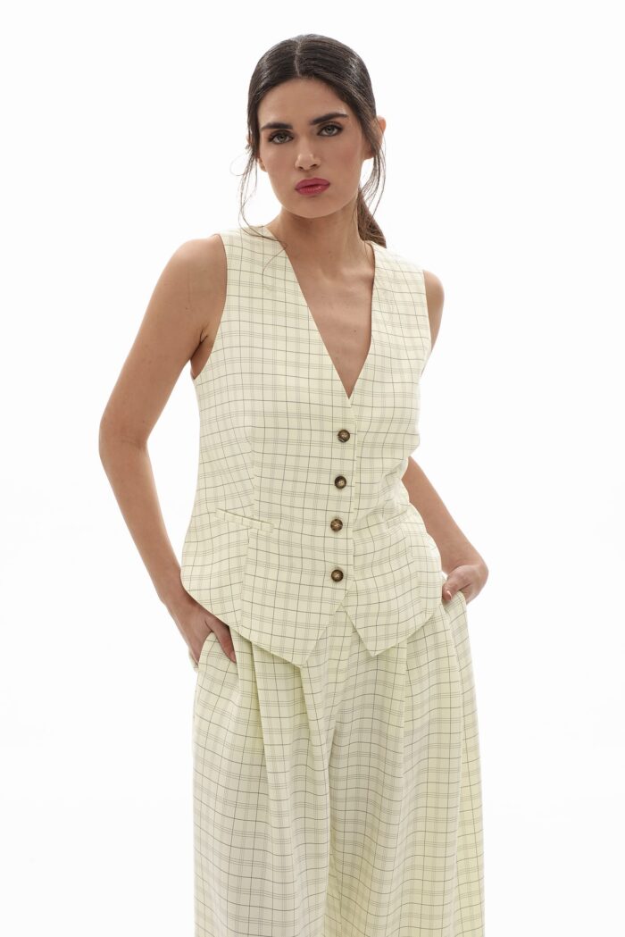 Kalia plaid Vest - Image 1
