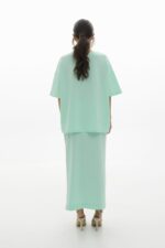 Fina Sweatshirt Skirt (Aqua) - Image 4