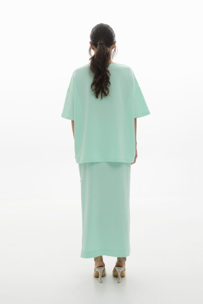 Fina Sweatshirt Skirt (Aqua) - Image 4