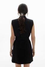 Alina Dress-Vest lined with banana print - Image 4