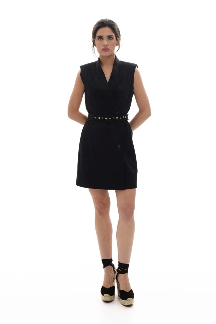 Alina Dress-Vest lined with banana print - Image 1
