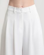 Gina Cropped Trousers (White) - Image 2