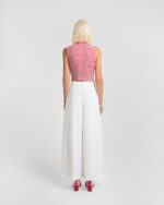 Gina Cropped Trousers (White) - Image 4