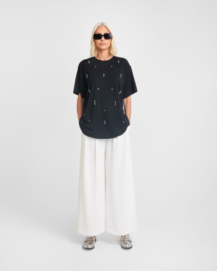 Gina Cropped Trousers (White) - Image 5