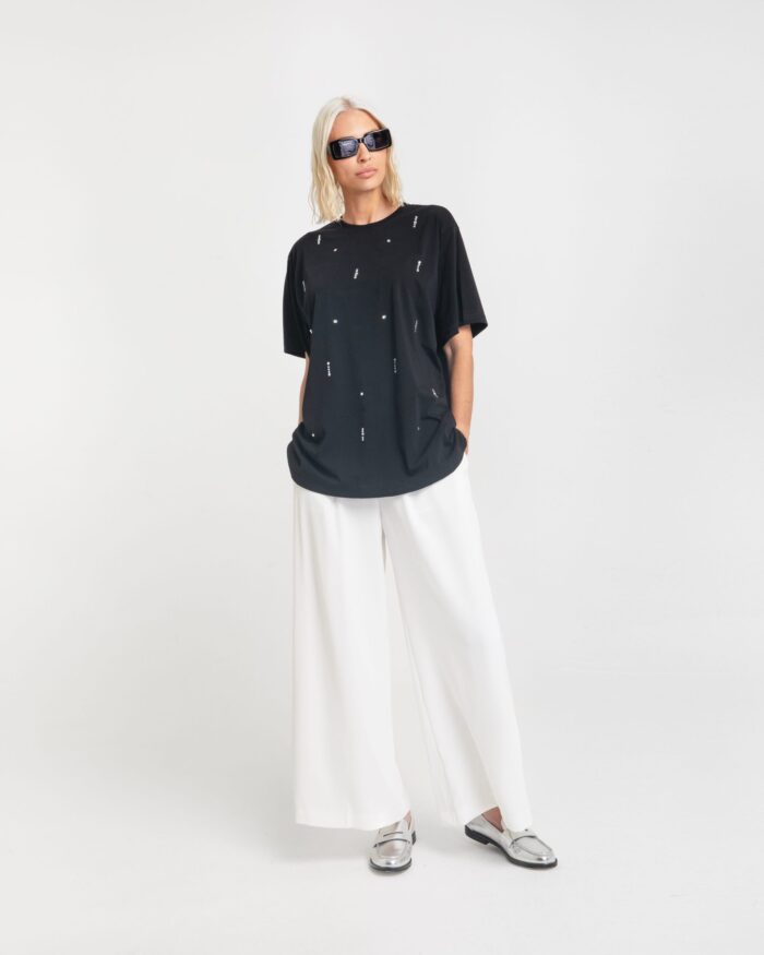 Gina Cropped Trousers (White) - Image 6