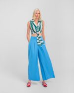 Gina Cropped Trousers (Sky Blue)