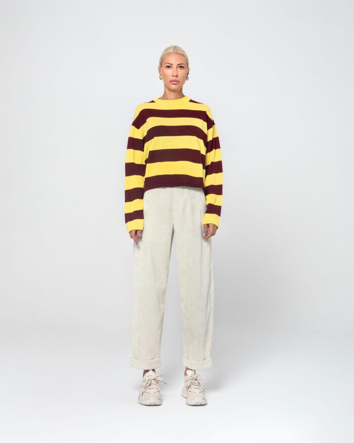 REBECCA CORDUROY PANTS (ECRU) - Image 1