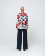 SOFI OVERSIZED SHIRT (WHITE/POLKA DOT) - Image 4