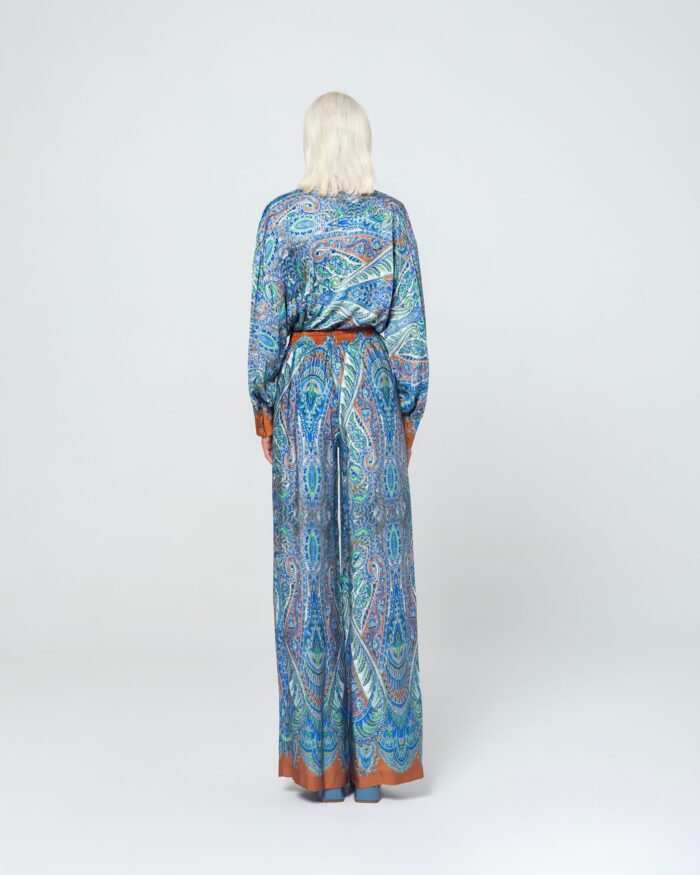 FLORA SILK TROUSERS - Image 2