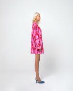 ALEXIS OVERSIZED MINI DRESS (ENERGY PINK) - Image 3