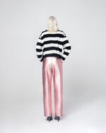 CINDY LAMINATE FABRIC TROUSERS (PINK) - Image 4