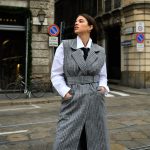 MIA  LONG PLAID VEST