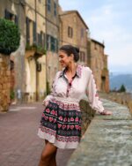 MARINA MINI DRESS (CREAM HEARTS)