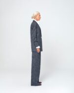 MINA STRIPED TROUSES (GRAY/WHITE) - Image 3