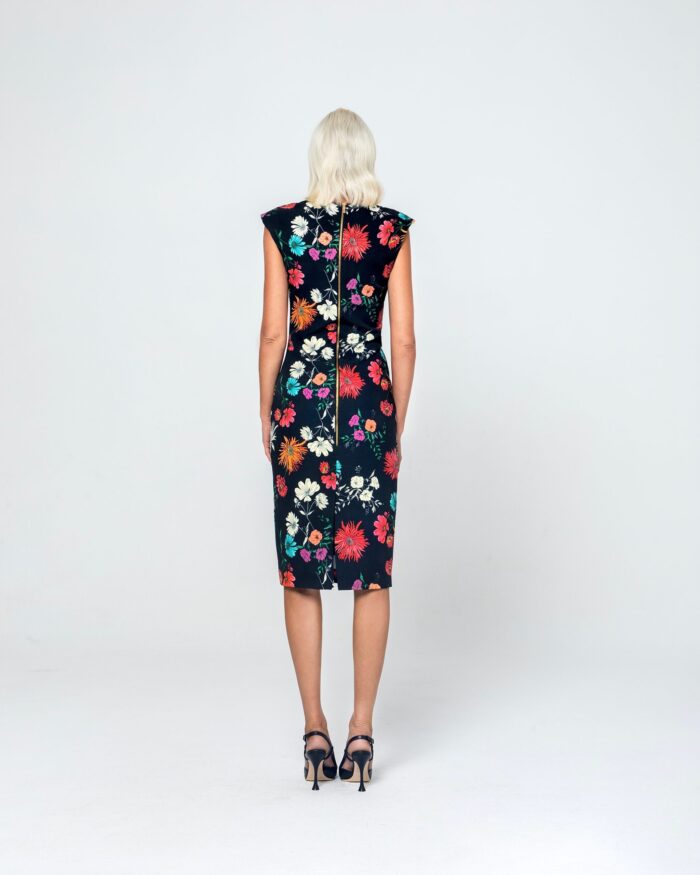 CLEO MIDI DRESS (FLOWERS) - Image 4