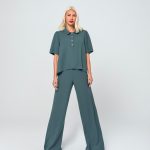 KIM CREPE PANTS (OLIVE)