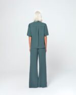 NORA  BLOUSE WITH GOLDEN BUTTONS (OLIVE) - Image 5