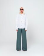 KIM CREPE PANTS (OLIVE) - Image 2