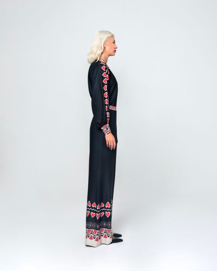 MAVRA BLOUSE (BLACK HEARTS) - Image 4