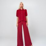 KIM CREPE PANTS (BURGUNDY)