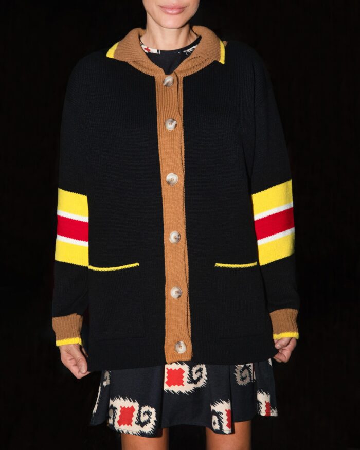 ROXANNE KNITTED LONG CARDIGAN - Image 1