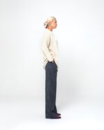SONIA OVERSIZED KNITTED BLOUSE (CREAM) - Image 3