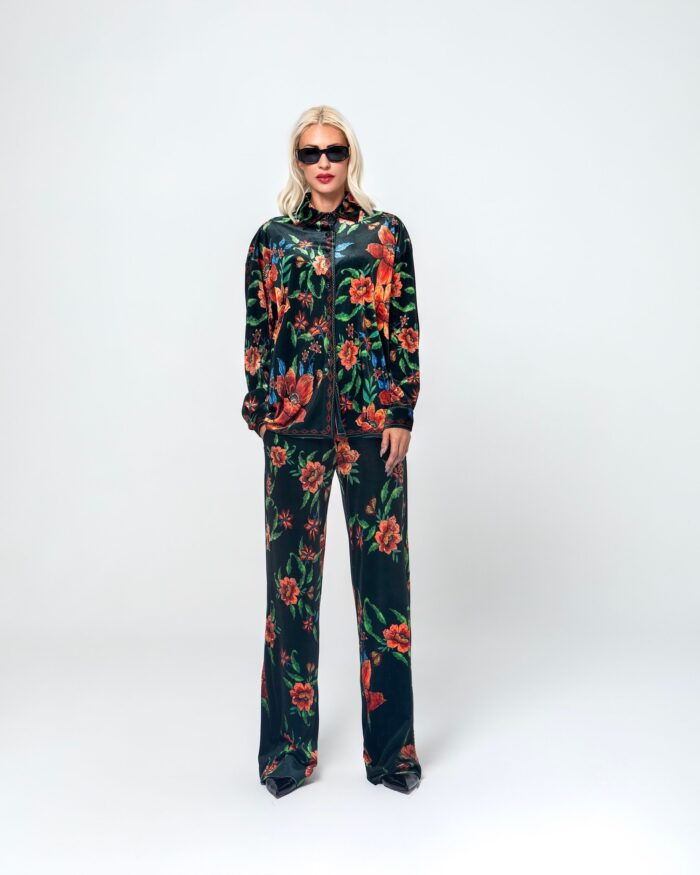 AFRODITE VELVET TROUSERS - Image 1