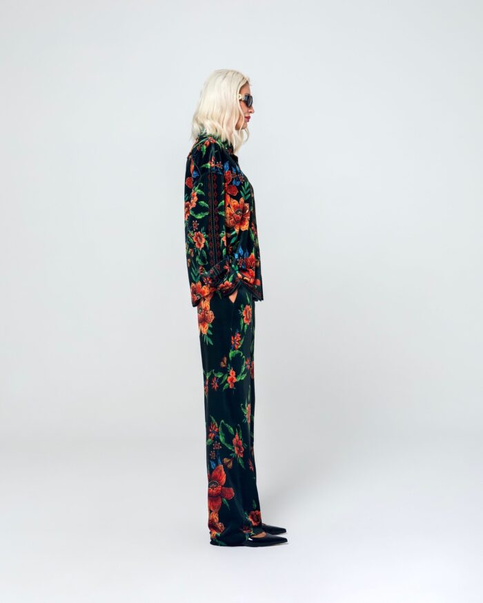 AFRODITE VELVET TROUSERS - Image 2