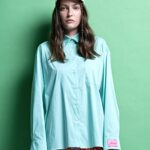 'REA' OVERSIZED COTTON SHIRT (MINT)