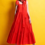 'LIZA' KIPOOR MIDI DRESS (RED)