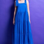 'LIZA' KIPOOR MIDI DRESS (BLUE)