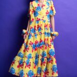 'VALERIA' MIDI DRESS (YELLOW)