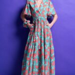 'VALERIA' MIDI DRESS (GREEN)