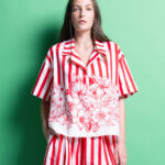 'VANYA' COTTON SHIRT (RED STRIPES)