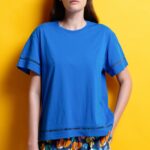 T-SHIRT ΜΟΝΟΧΡΩΜΑ (BLUE)