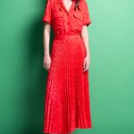 'AMANDA' PLEATED SKIRT (PINK/ANIMAL PRINT)