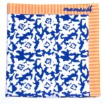 “ALYSSA” SCARF-PAREO (BLUE/WHITE)