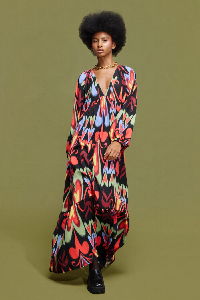 'NEFELI' MAXI DRESS (COLOR HEARTS) - Image 2