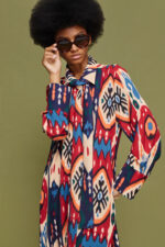 'LIANA' MAXI DRESS (BLUE HARTS) - Image 2