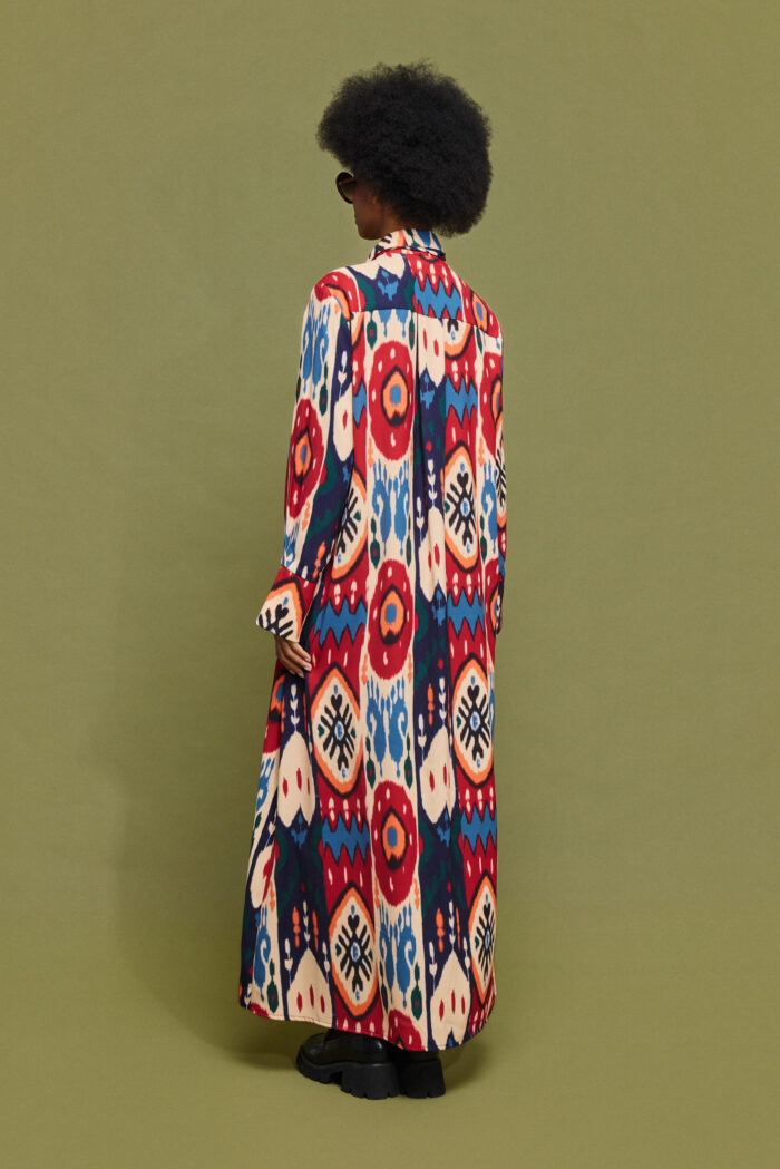 'LIANA' MAXI DRESS (BLUE HARTS) - Image 3