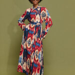 'LIANA' MAXI DRESS (BLUE HARTS)