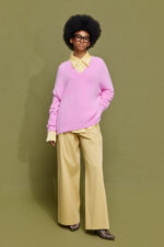 'AGNI' KNITTED BLOUSE (PINK) - Image 4