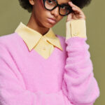 'AGNI' KNITTED BLOUSE (PINK)