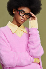 'AGNI' KNITTED BLOUSE (PINK)