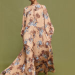 'EVANGELIA' MAXI DRESS (MOCHA FLORAL)